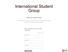 Tablet Screenshot of internationalstudentgroup.com